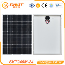 melhor price240w mono painel de célula solar240w painel solar 24 v240 w preço do painel solar india com CE TUV